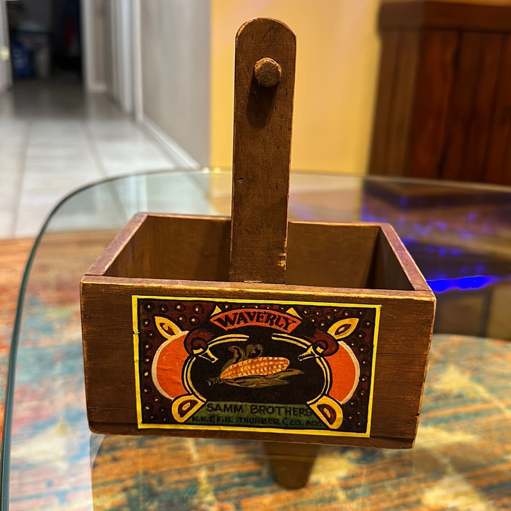 Vintage Rustic Wooden Box Decor Farmhouse